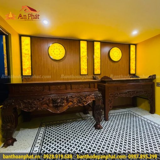 Thiết kế phòng thờ Phật kết hợp gia tiên