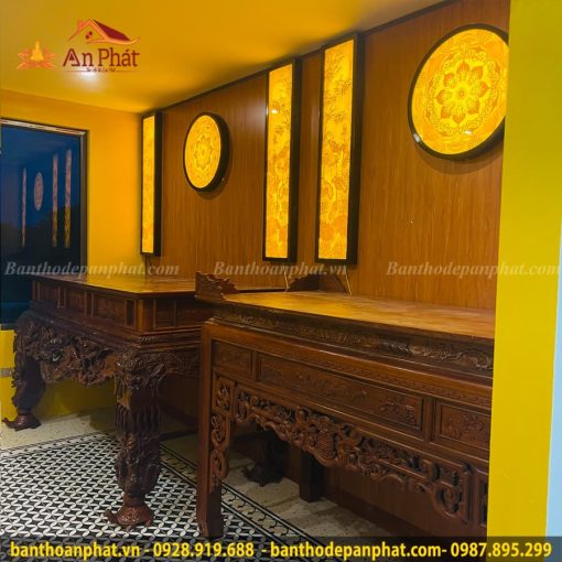 Phòng Thờ Phật và gia tiên đẹp KGT375