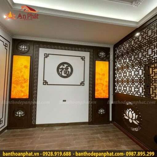 Vách cnc phòng thờ hiện đại VN310