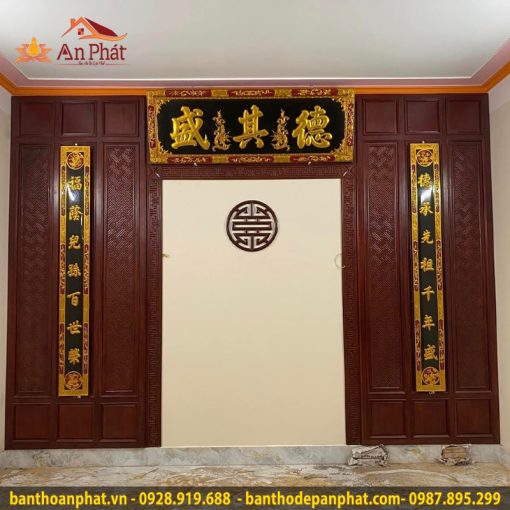 Vách cnc phòng thờ sang trọng VN276