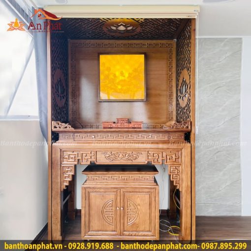 Vách ngăn CNC trang trí phòng thờ VN306