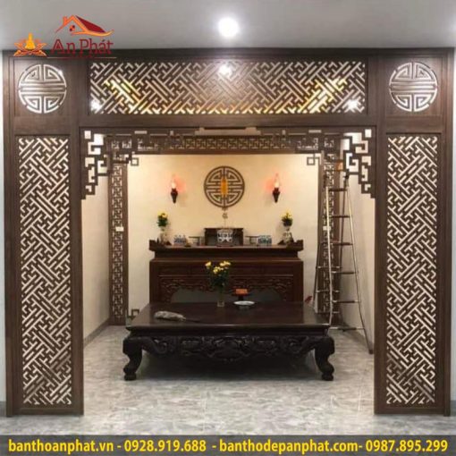 Vách ngăn kết hợp bàn thờ VN289