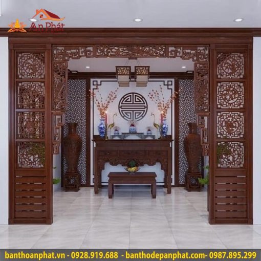 Vách ngăn phòng thờ đẹp VN320