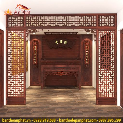 Vách ngăn phòng thờ đẹp VN321
