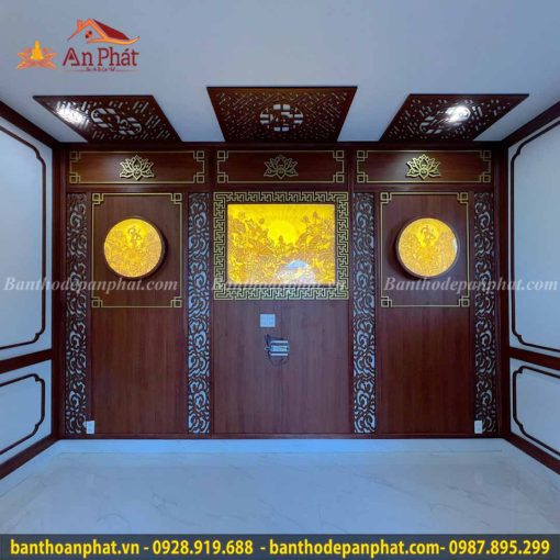 Vách ngăn phòng thờ đẹp hiện đại VN331