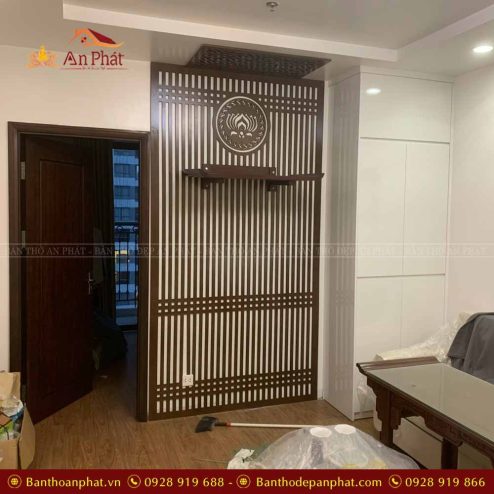 Kệ thờ gỗ treo tường Phật đẹp