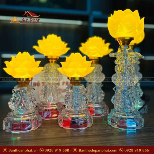 den tho luu ly hoa sen cup cao 30cm dt1048 3