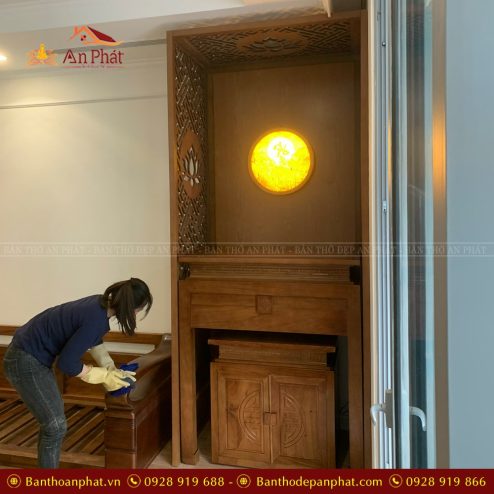 Mẫu bàn thờ trang trí đẹp hiện đại