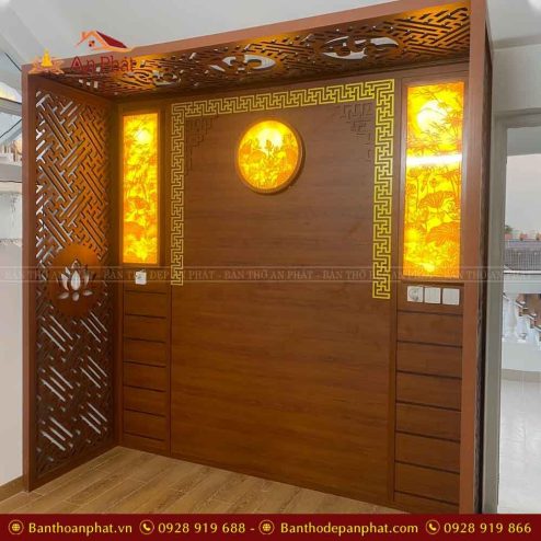 Phòng thờ đẹp gỗ hương