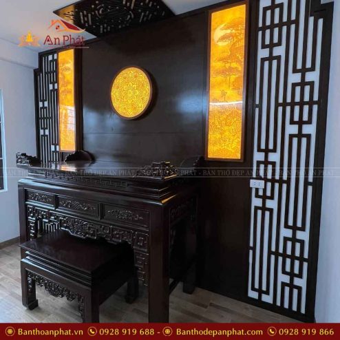 Án gian thờ gỗ gụ đẹp