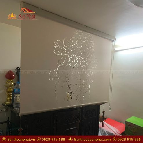 Rèm che bàn thờ đẹp hiện đại