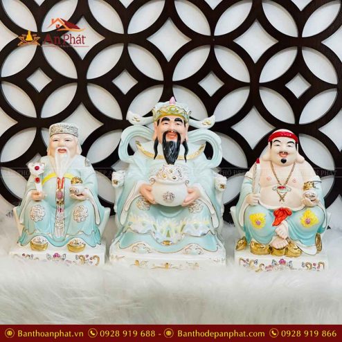 tuong than tai tho dia su duc hoa xanh bo 3 ong t019 1