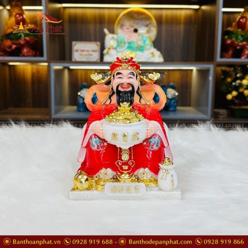 Tượng Thần Tiền Phú Quý Rồng Đỏ T056