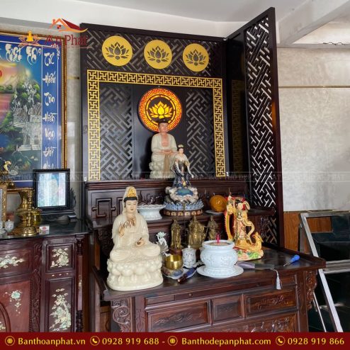 Vách ngăn CNC phòng thờ đẹp
