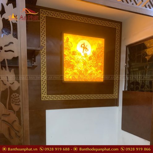 Vách ngăn trang trí phòng thờ