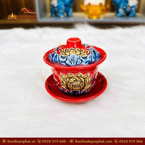 bat sam tho dap noi hoa sen gom su bat trang gs975 2