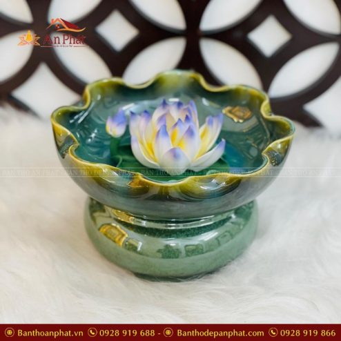 Bát Thả Hoa Sứ Xanh Lam Hỏa Biến VP0052