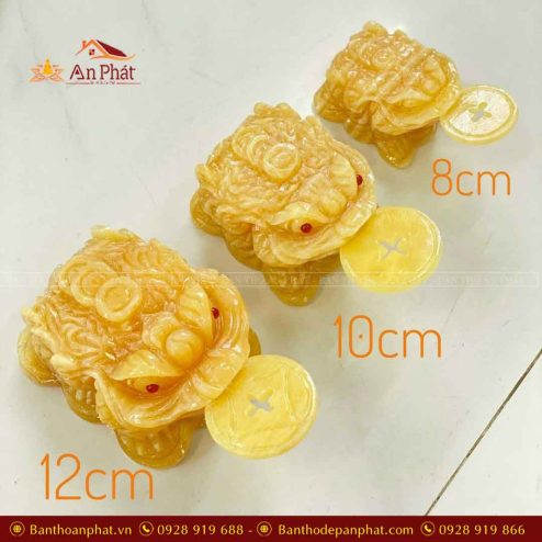 Cóc Thiềm Thừ Đá Hoàng Long Vàng Cao Cấp VP0082