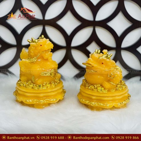 Cóc Thiềm Thừ Và Tỳ Hưu Đá Cáo Cấp Vàng VP0006