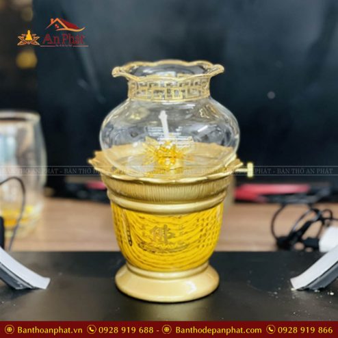 Đèn Dầu Thờ Bát Nhã Tâm Kinh Đồ Thờ Cao Cấp GS1002