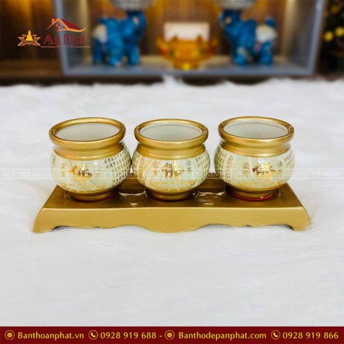 Kỷ Chén Thờ Bát Nhã Tâm Kinh Đồ Thờ Cao Cấp GS999