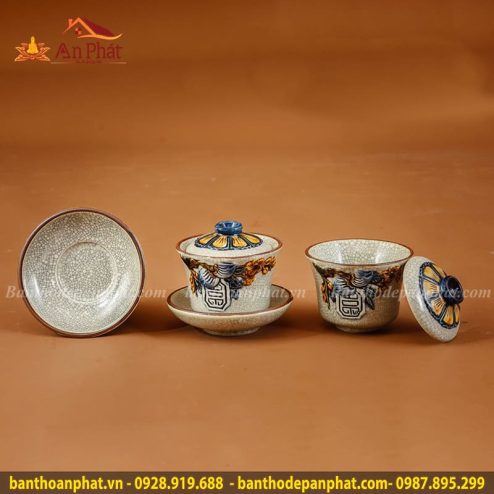 Bát Sâm Men Rạn Bát Tràng Cao Cấp GS870