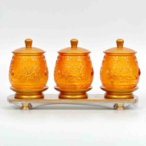 Chóe Thờ Lưu Ly Bọc Đồng Cao Cấp GS1167