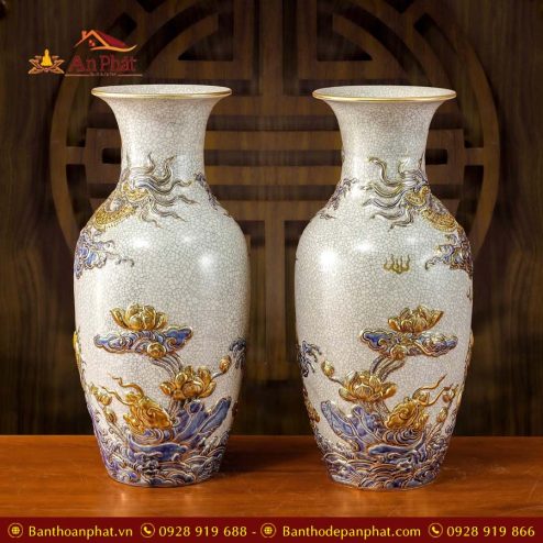 lo loc binh men ran rong ve vang 24k cao cap gs1100 2