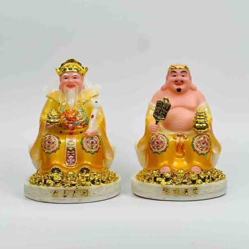 Tượng Thần Tài Ông Địa Đễ Tròn Đá Cao Cấp T0113