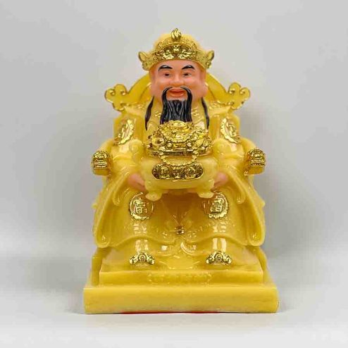 Tượng Thần Tài Thần Tiền Đá Cao Cấp Thạch Anh T0117