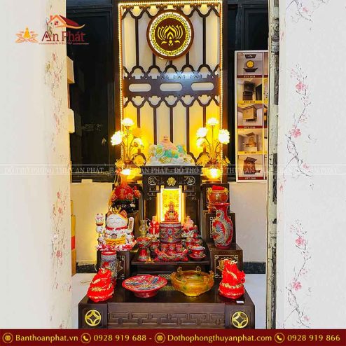 Ban Thần Tài Ông Địa Đủ Đồ Thờ Men Đắp Nổi Đỏ Cao Cấp TT799 8 ban than tai ong dia du do tho men dap noi do cao cap tt799 5