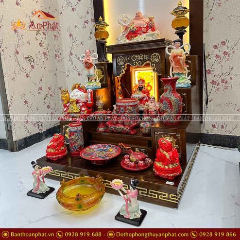 Bàn Thờ Thần Tài Ồng Địa Đồ Thờ Đắp Nổi Đỏ Cao Cấp TT828 7 ban tho than tai ong dia do tho dap noi do cao cap tt828 4