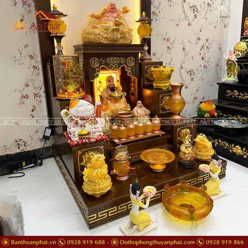 Ban Thờ Thần Tài Ông Địa Đủ Đồ Thờ Lưu Ly Cao Cấp TT805 7 ban tho than tai ong dia du do tho luu ly cao cap tt805 4