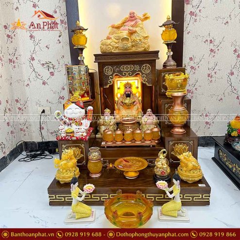 Ban Thờ Thần Tài Ông Địa Đủ Đồ Thờ Lưu Ly Cao Cấp TT805 8 ban tho than tai ong dia du do tho luu ly cao cap tt805 5