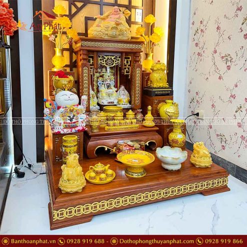 Ban Thờ Thần Tài Ông Địa Gỗ Hương Cao Cấp Đủ Đồ Thờ TT810 6 ban tho than tai ong dia go huong cao cap du do tho tt810 4