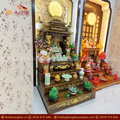 Ban Thờ Thần Tài Thổ Địa Đủ Đồ Thờ Giả Đá Xanh Ngọc Cao Cấp TT815 6 ban tho than tai tho dia du do tho gia da xanh ngoc cao cap tt815 4