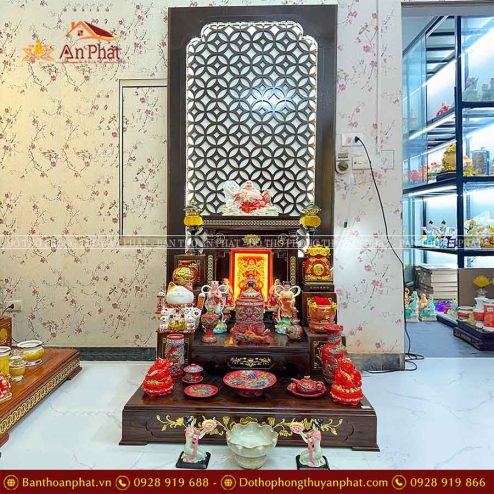 Bàn Thờ Thần Tài Thổ Địa Đủ Đồ Thờ Men Đắp Nổi Đỏ Cao Cấp TT798 8 ban tho than tai tho dia du do tho men dap noi do cao cap tt798 3