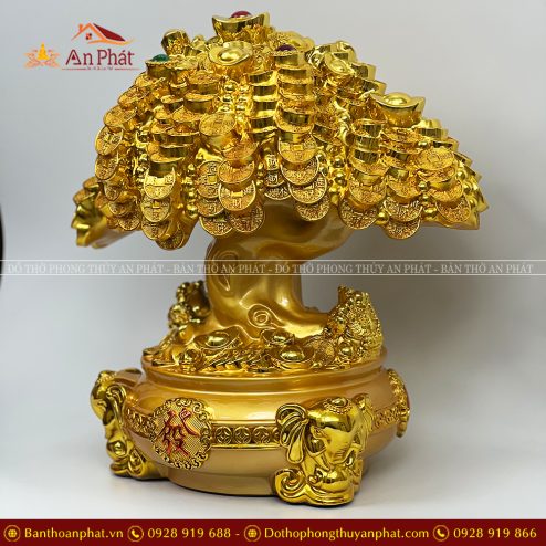 Cây Kim Tiền bằng vàng May mắn