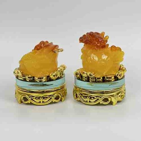 Cóc Thiềm Thừ Và Tỳ Hưu Đế Kính Vàng VP0103