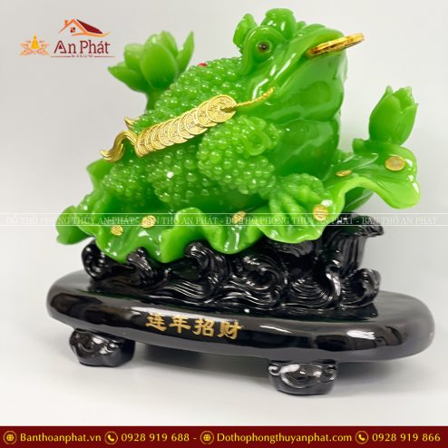 Cóc Thiền Thừ Xanh Chiêu Tài Hút Lộc VP0116