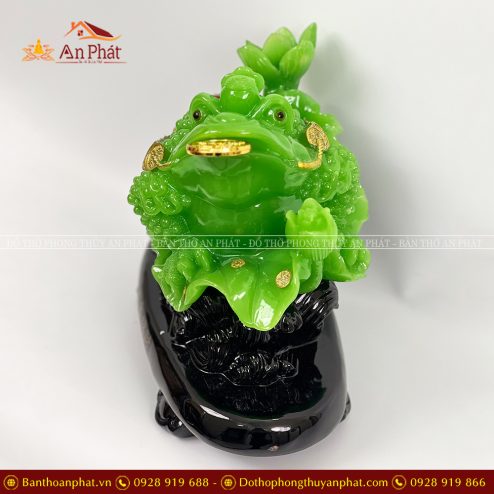 Cóc Thiền Thừ Xanh Chiêu Tài Hút Lộc VP0116