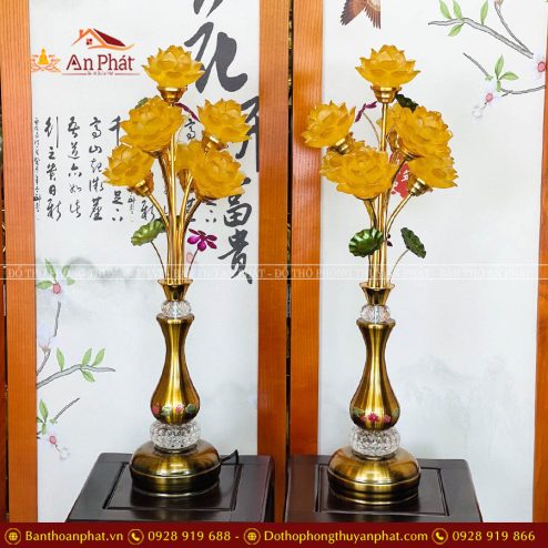 den tho cao cap 7 bong hoa sen luu ly dt1083 5