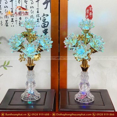 den tho thuy tinh bong pha le 7 bong cao cap dt1080 5