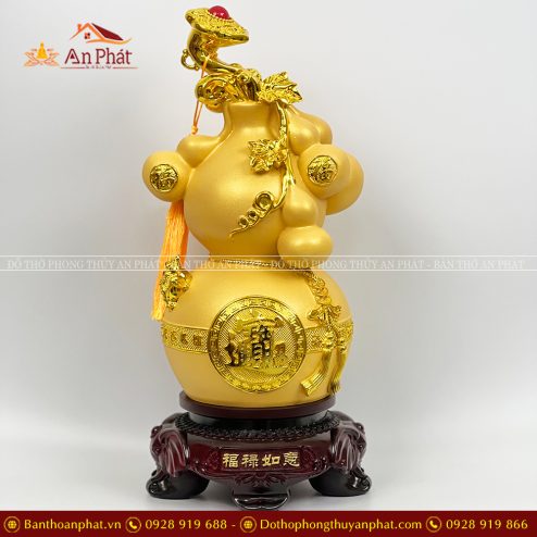 Hồ Lô Chiêu Tài Hút Lộc Phong Thuỷ Trưng Bày VP0128