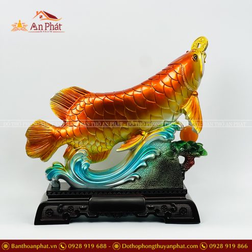 Tượng Cá Chép Vượt Vũ Môn Chiêu Tài VP0132