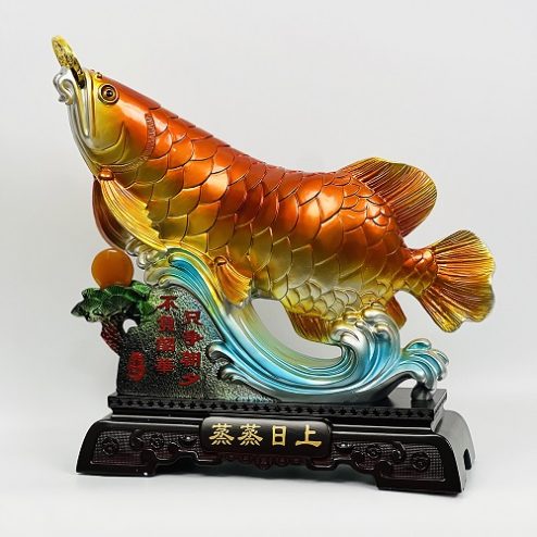Tượng Cá Chép Vượt Vũ Môn Chiêu Tài VP0132