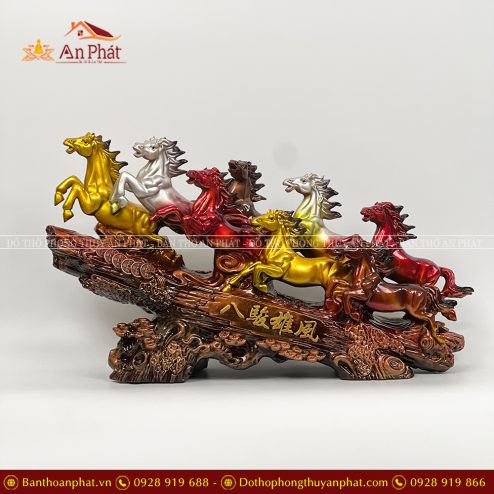 Tượng Phong Thuỷ Mã Đáo Thành Công Trang Trí Tủ Kệ VP0123