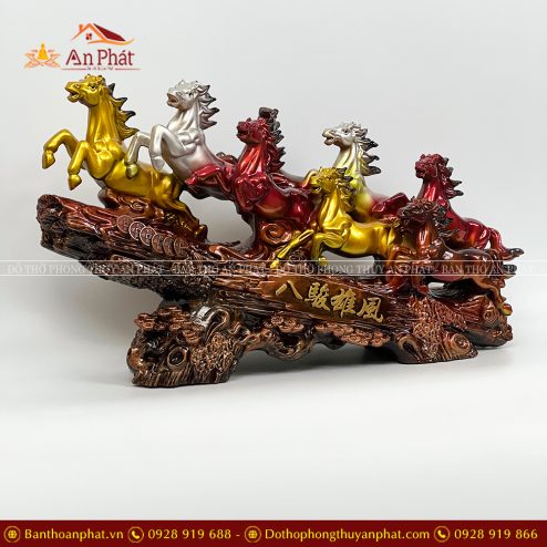 Tượng Phong Thuỷ Mã Đáo Thành Công Trang Trí Tủ Kệ VP0123