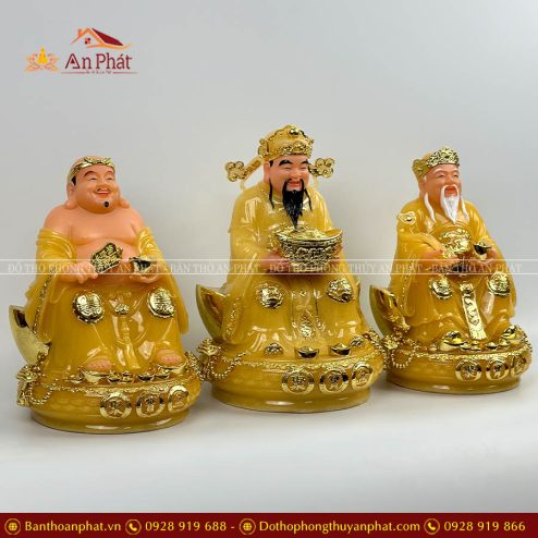 tuong than tai ong dia bo 3 ong da thach anh chau vang cao cap t0198 3