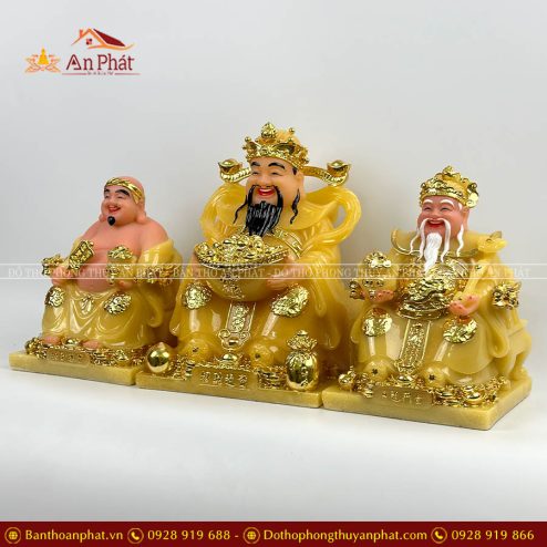 tuong than tai ong dia bo 3 ong da thach anh vang cao cap t0183 3